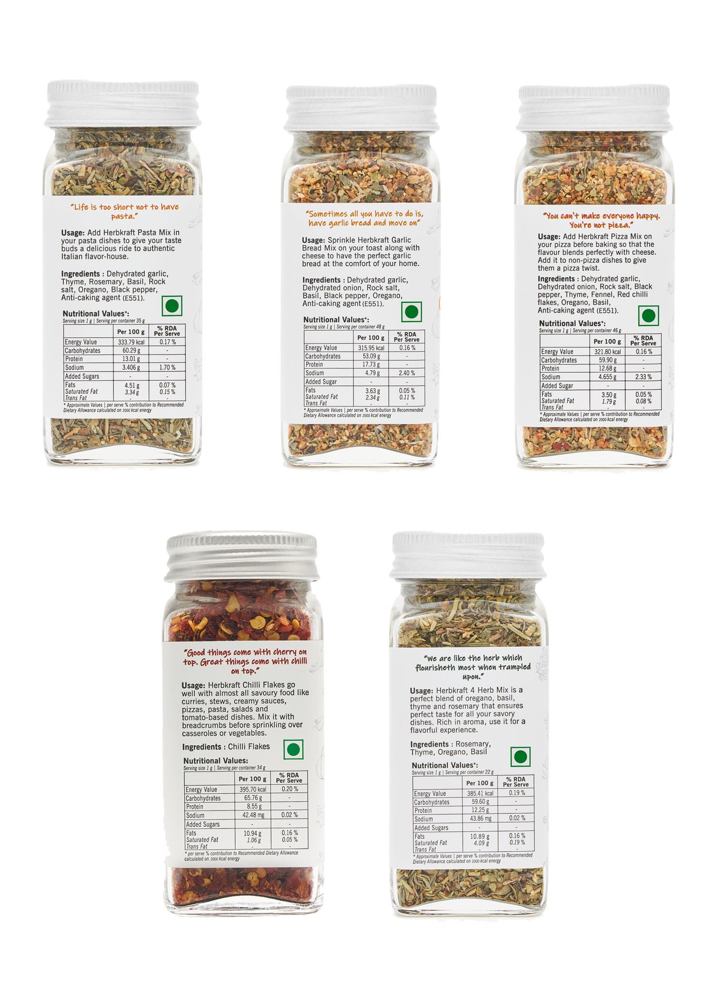 Zesty Italian 5 pc Combo